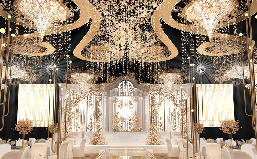 兰陵花木兰喜事汇金色大厅效果展示